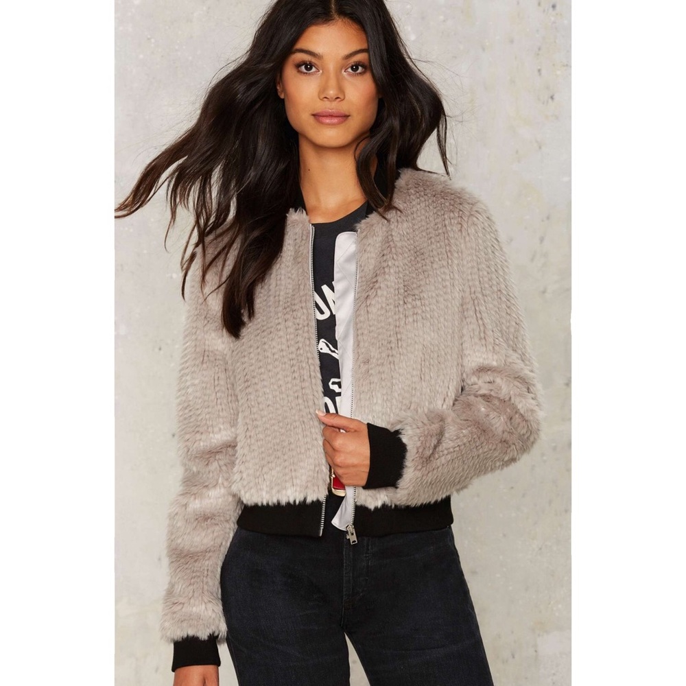 Nasty Gal Bardot Self Control Bomber